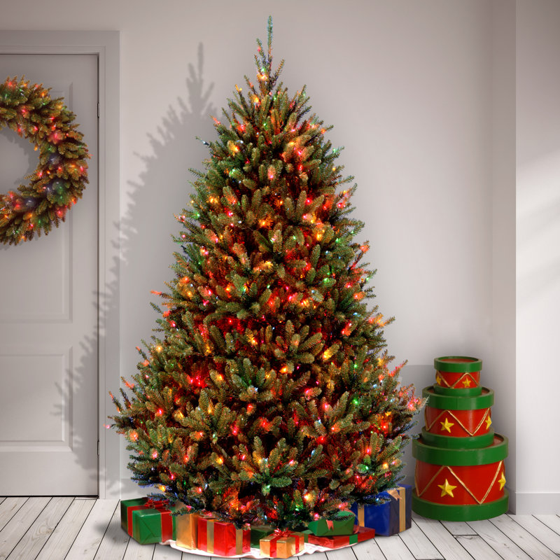 national tree co natural fraser 7 5 39 green fir artificial colored christmas trees artificial
